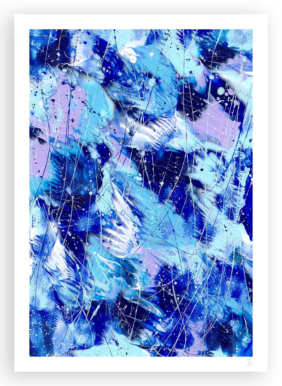 'Butterfly 4' Fine Art Print on Paper, Unframed. After original Painting From Butterfly Series by Bridget Bradley