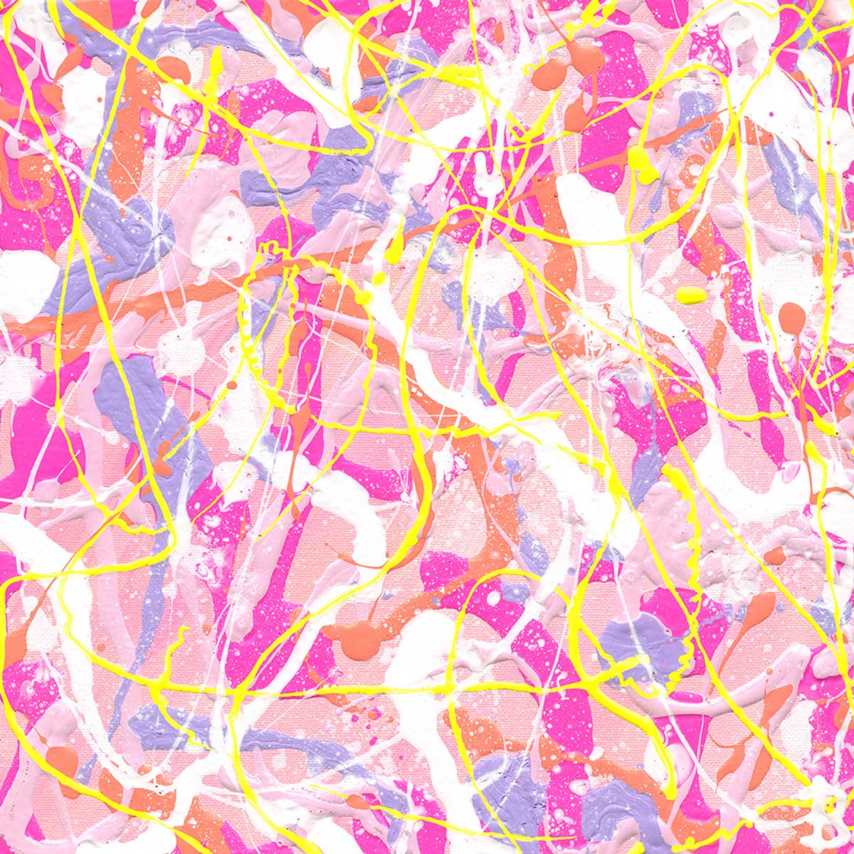 ' Cupcake I' Fien Art Canvas Print Unframed. After Original Abstract Painting by Bridget Bradley