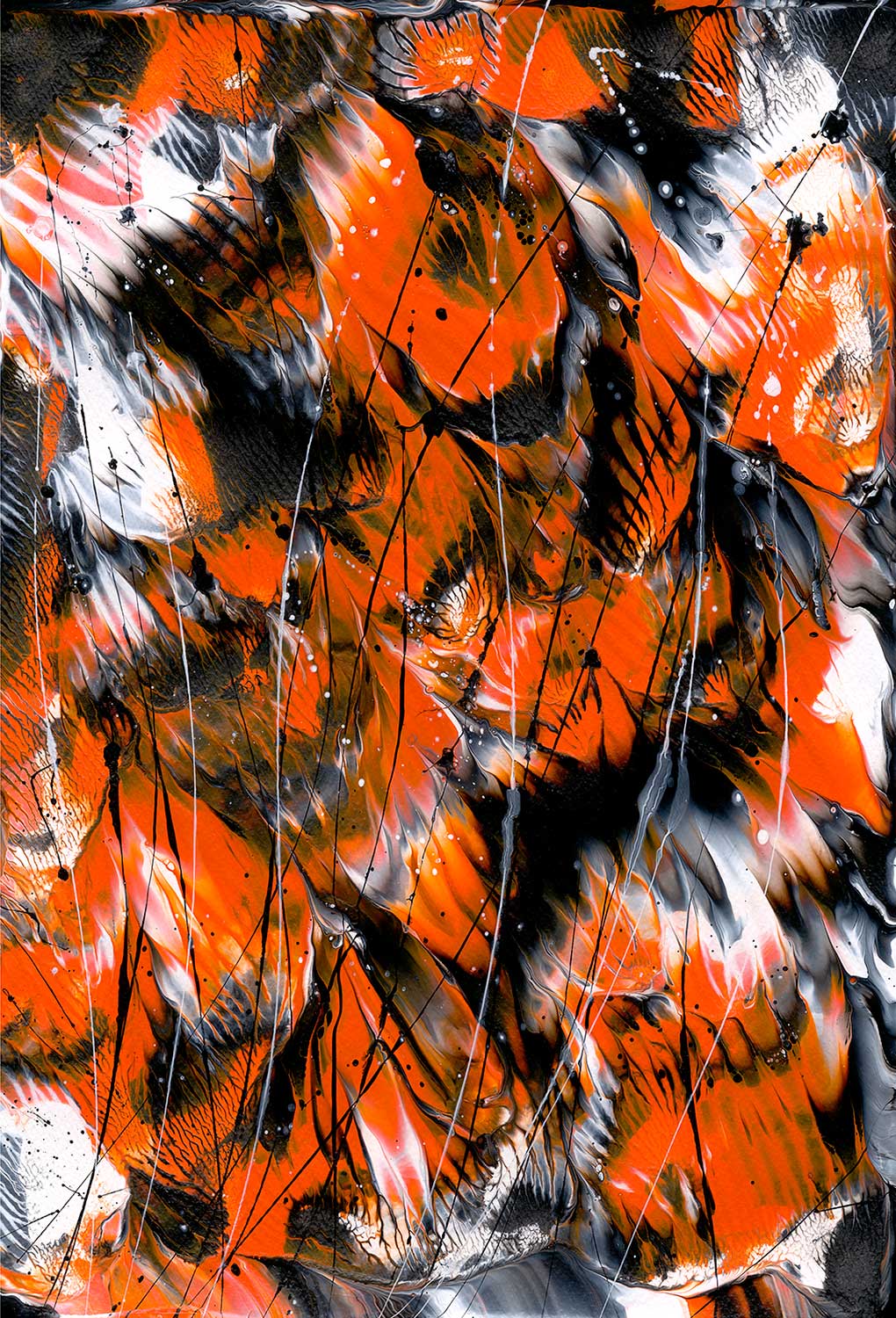 'Monarch 2' Fine Art Print on Canvas, Unframed. After an original painting from the Butte4rfly Series by Bridget Bradley, Contemporary Artist