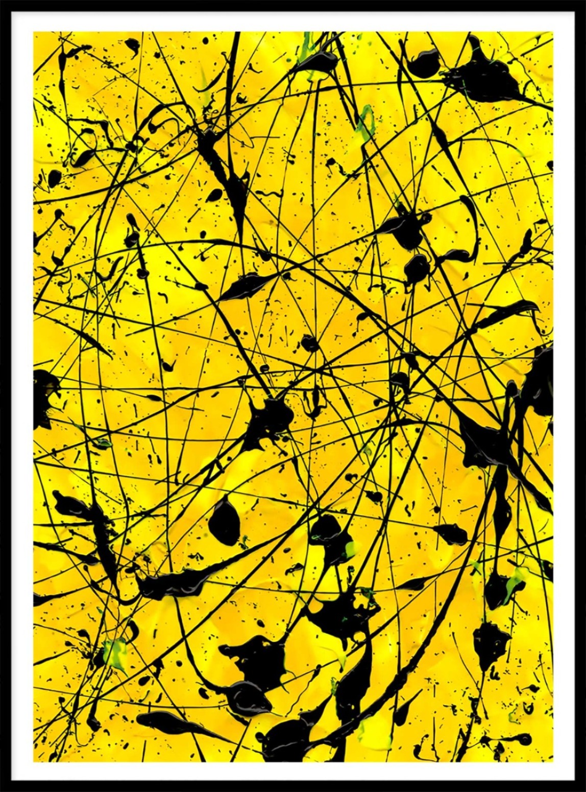 Geometric I Abstract Art print seen in Black Frame. Bridget Bradley Wall Art Prints