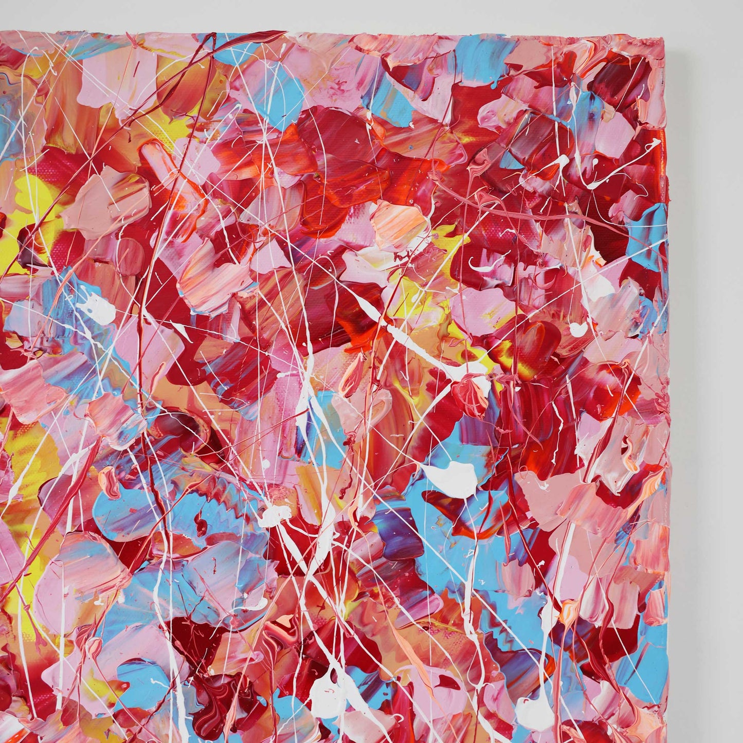 Pink Lake - Original Abstract Painting - Textured - 2023