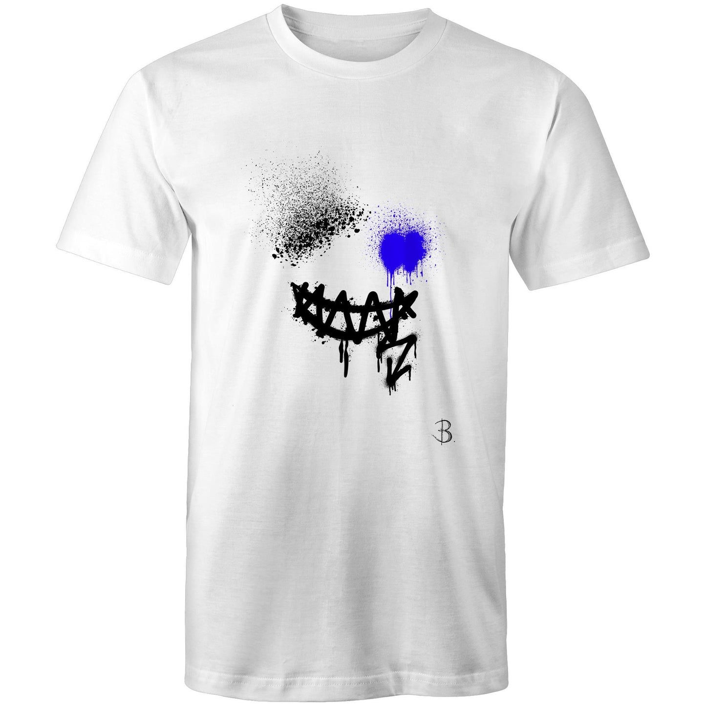Smile White Designer T-Shirt - Men's & Unisex