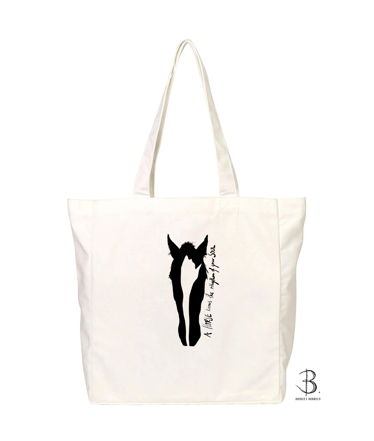Horse Art Tote Bag – A Horse's Soul 36x40cm - Equestrian Tote