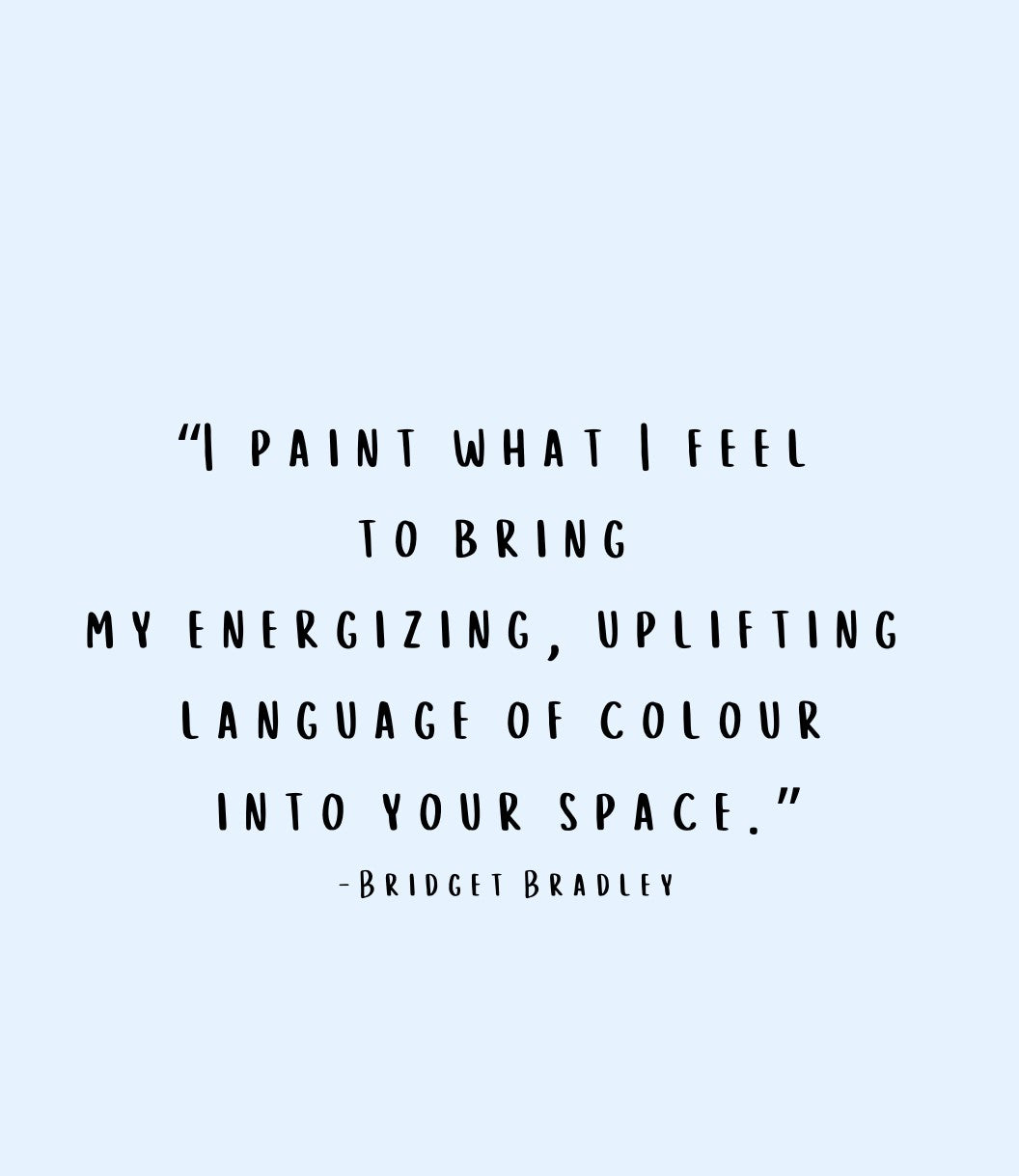 Quote by Bridget Bradley on a light purple background