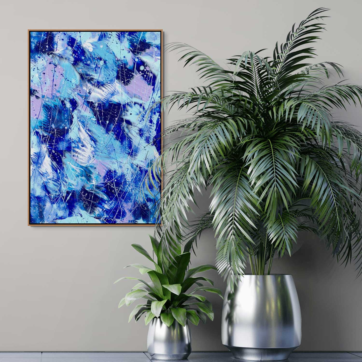 'Butterfly 4' Fine Art Print on Canvas Near Palms. Also explore  original paintings of Butterfly Series by Bridget-Bradley, Contemporary Abstract Artist