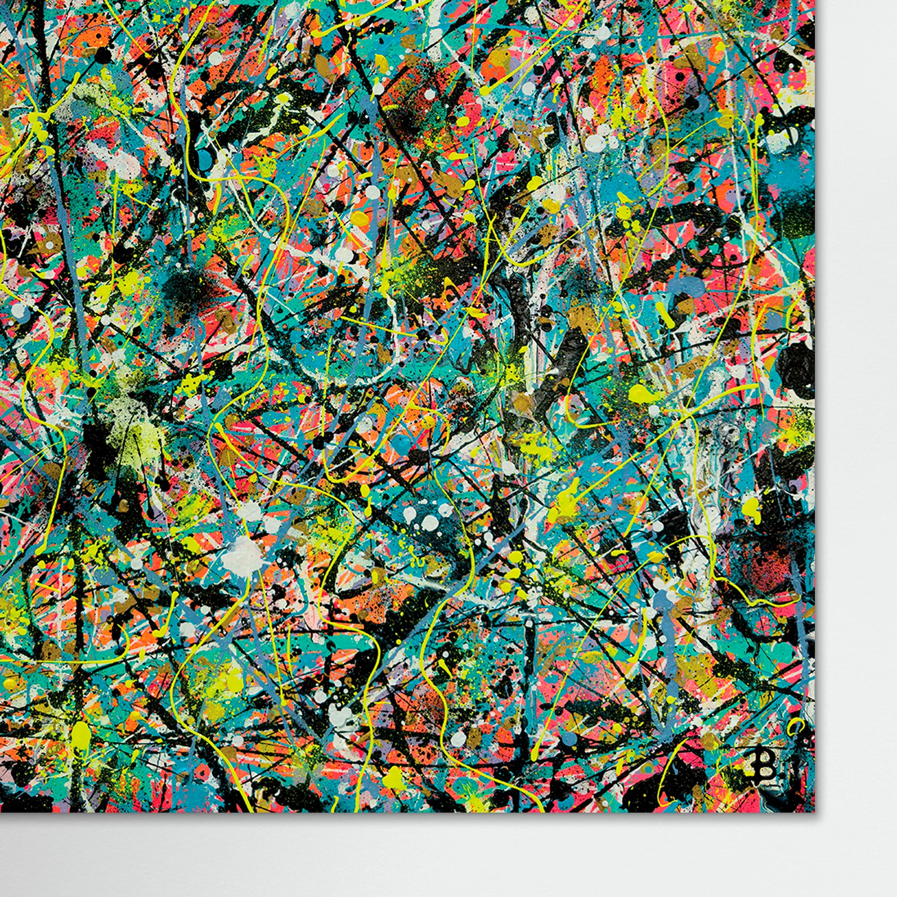 Closeup of Labyrinth Artwork Unframed. © Bridget Bradley Art