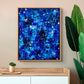 DEEP BLUE I - Original Abstract Textured Painting 44 x 54cm