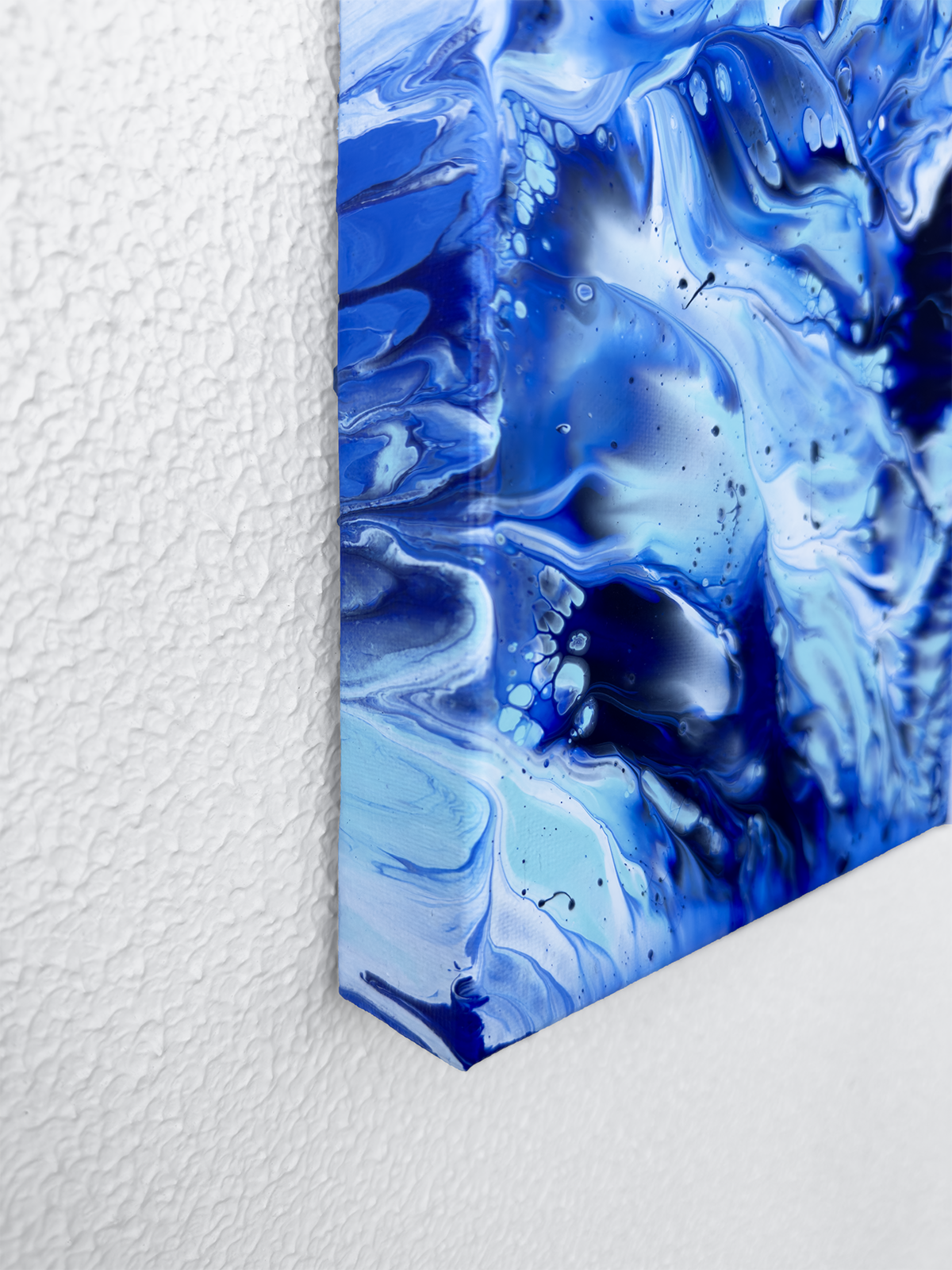 OCEAN WINGS II - Original Abstract Expressionism Painting Acrylic & Silver Leaf