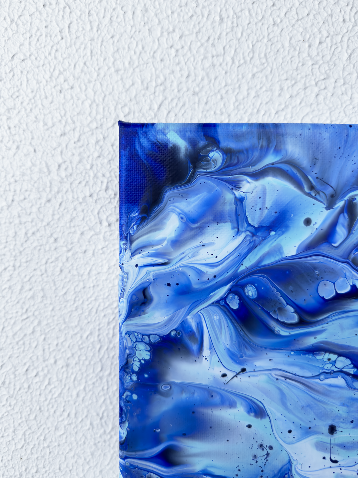 'Ocean wings II' Original Abstract Painting Top Right Canvas.  Hand-painted by Bridget Bradley