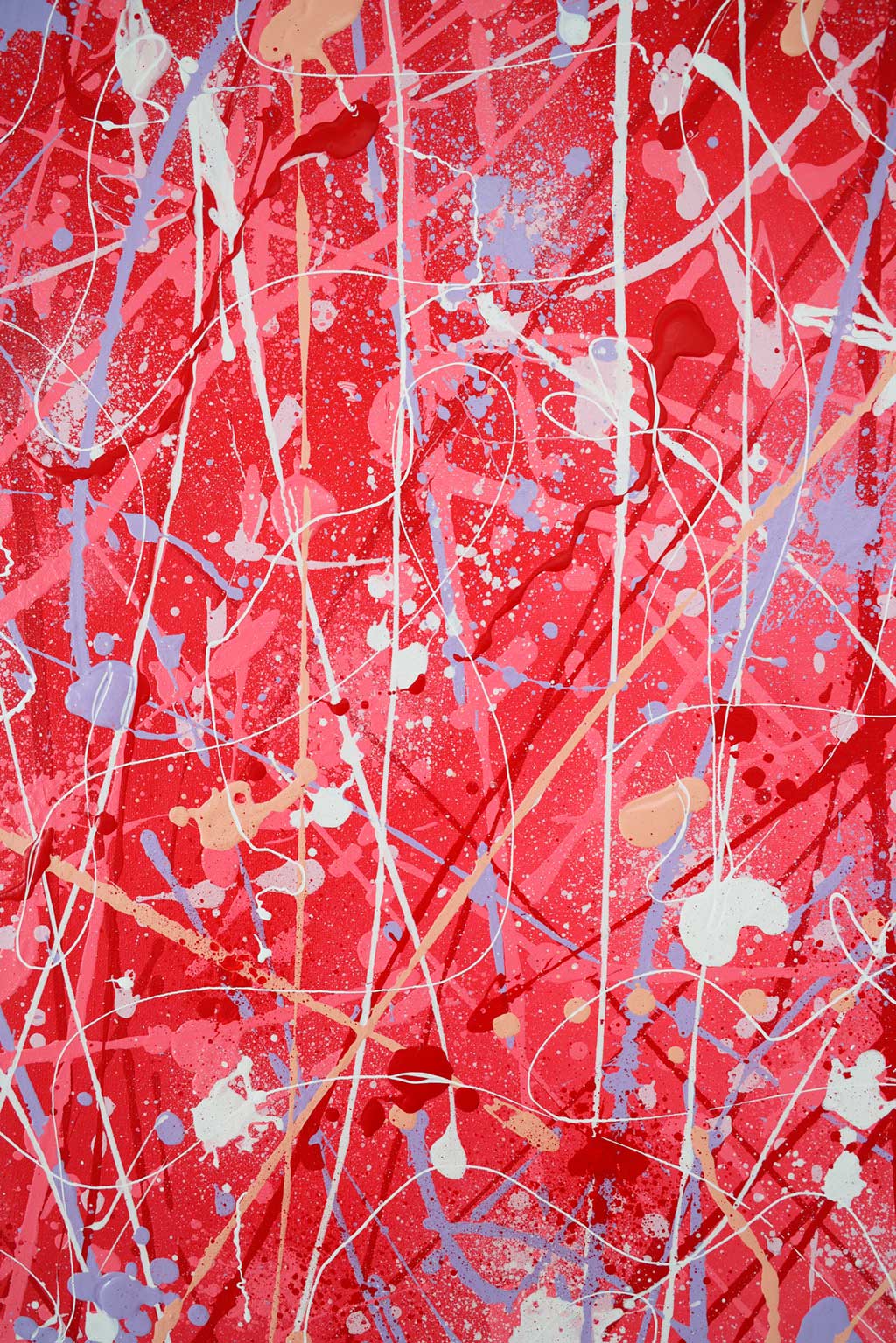 Passion- Snapshot close up of abstract painting texture and heart. Painted by Abstract Expressionist Artist, Bridget Bradley