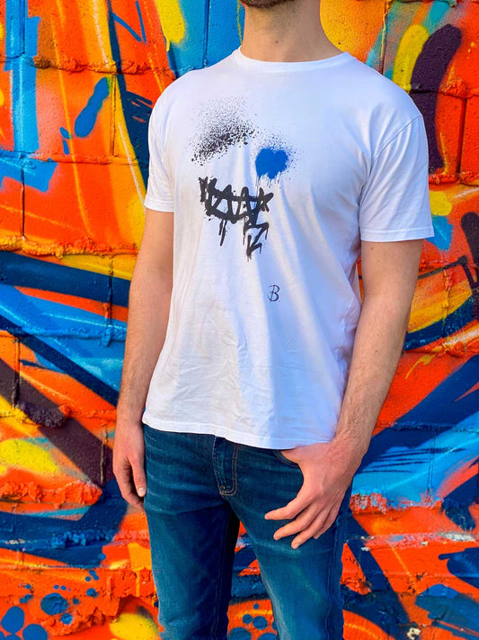 Smile White Designer T-Shirt - Men's & Unisex
