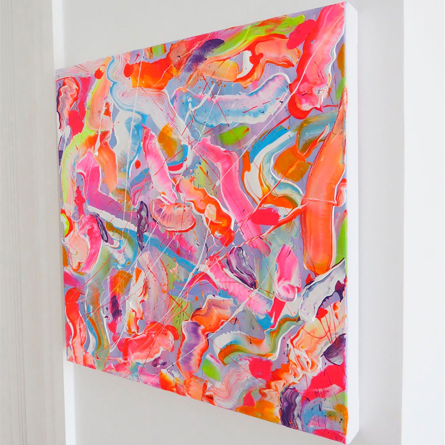 'Sugar Fix' Candyland Series by Bridget Bradley, Original Abstract Painting. Vibrant and textured find out more