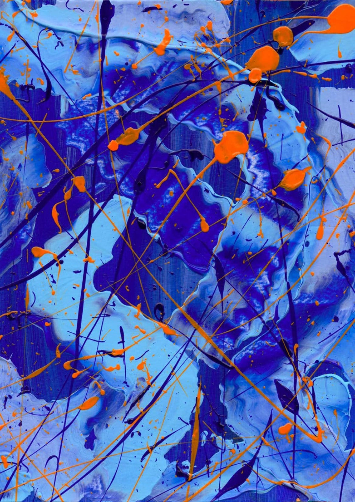 Blue I Canvas Print Unframed, Bridget Bradley Abstract prints