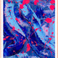 Blue III, abstract art print in oak frame. After original painting by Bridget Bradley