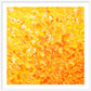 In the Heart of the Sun fine art print on paper framed in white. Sparkling warm colours. After original abstract painting by Bridget Bradley