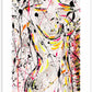 Nude I fine art print on paper with white border seen with white frame